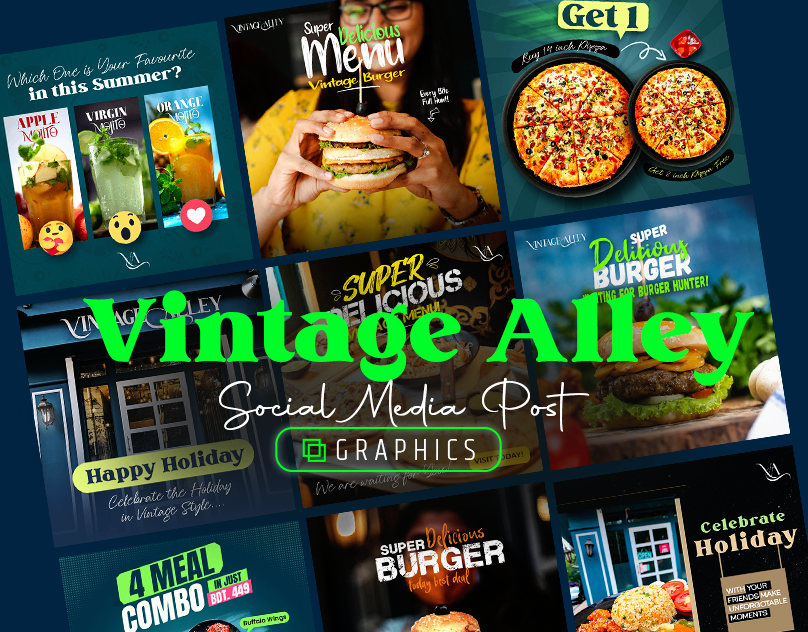 Vintage Alley – Social Media Graphics